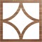 Ekena Millwork Statesman Wood Fretwork Pierced Ceiling Medallion, Walnut, 16"OD x 10 1/4"ID x 1/4"T CMWP16X16X0250STWA - alternate 1